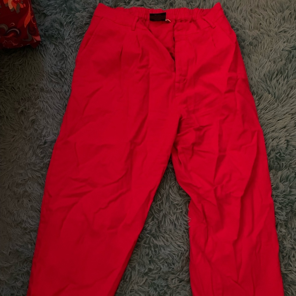 Bigbud press trousers in red.